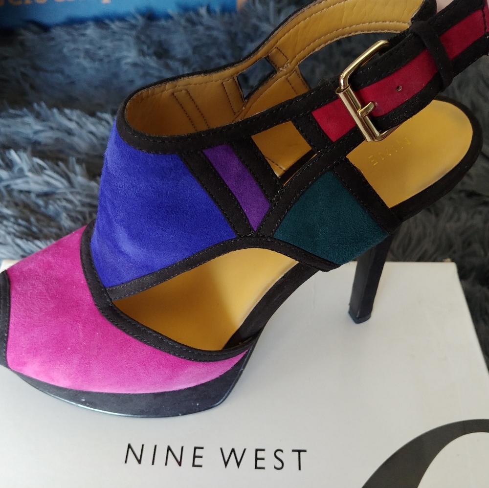 Nine West Colorblock Heels